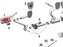 901-423-036-00 Clutch Pedal Stop Fits 911 1965-89 912 930